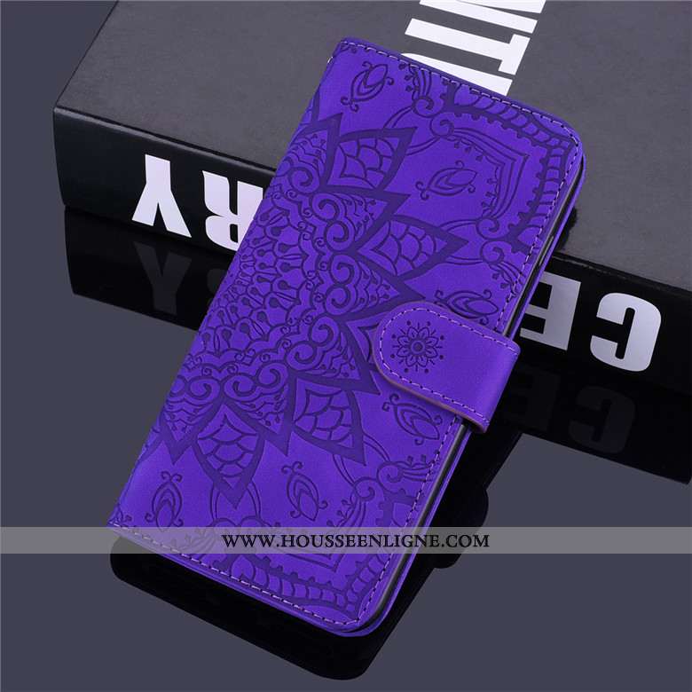 Étui Samsung Galaxy A10s Cuir Fluide Doux Incassable Housse Totem Coque Rouge