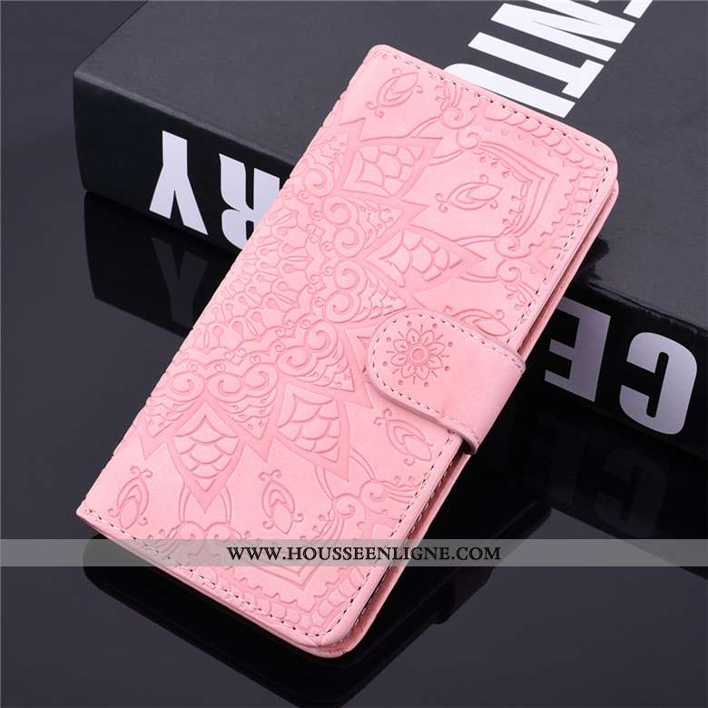 Étui Samsung Galaxy A10s Cuir Fluide Doux Incassable Housse Totem Coque Rouge