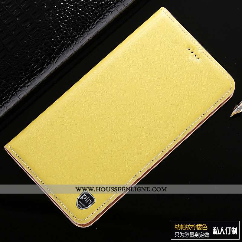 Étui Samsung Galaxy A10s Cuir Véritable Modèle Fleurie Coque Housse Incassable Étoile Jaune