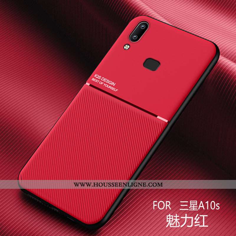 Étui Samsung Galaxy A10s Délavé En Daim Modèle Fleurie Téléphone Portable Fluide Doux À Bord Protect