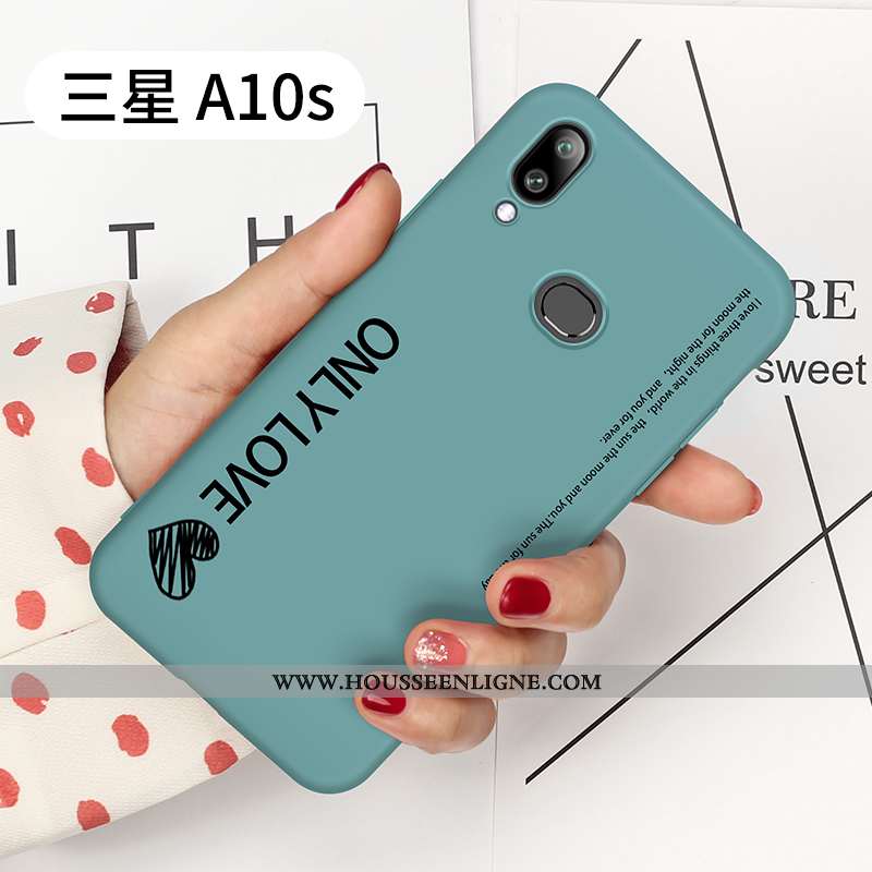 Étui Samsung Galaxy A10s Fluide Doux Silicone Clair Coque Personnalité Créatif Tendance Gris