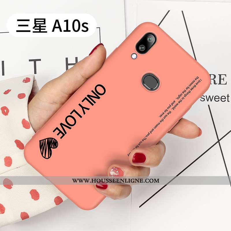 Étui Samsung Galaxy A10s Fluide Doux Silicone Clair Coque Personnalité Créatif Tendance Gris