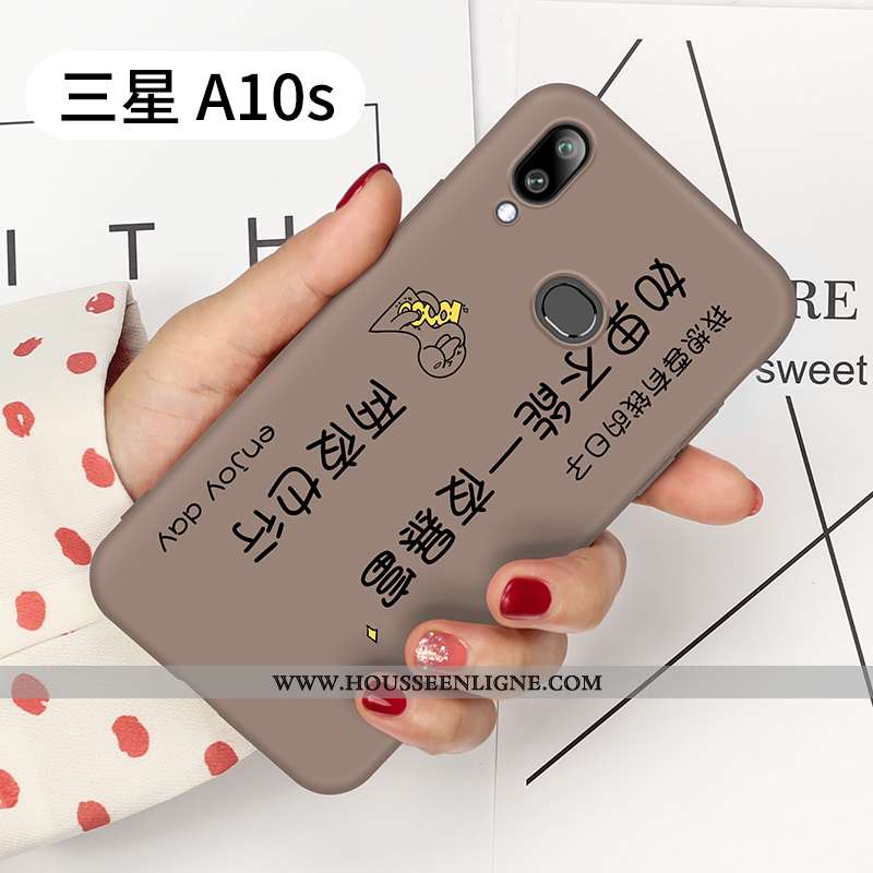 Étui Samsung Galaxy A10s Ornements Suspendus Personnalité Gris Tout Compris Protection Ultra Tendanc