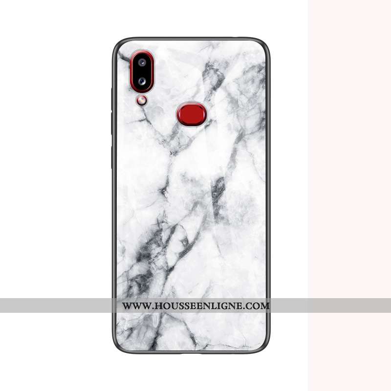 Étui Samsung Galaxy A10s Protection Verre Net Rouge Bleu Fluide Doux Difficile