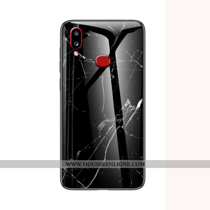 Étui Samsung Galaxy A10s Protection Verre Net Rouge Bleu Fluide Doux Difficile