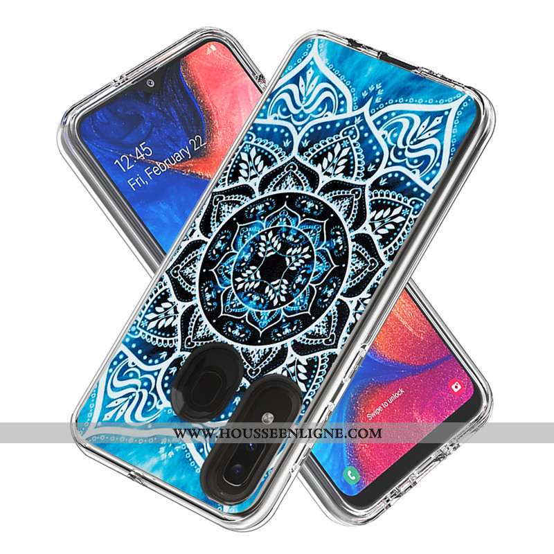 Étui Samsung Galaxy A20e Dessin Animé Coque Étoile Carte Blanc Téléphone Portable Blanche