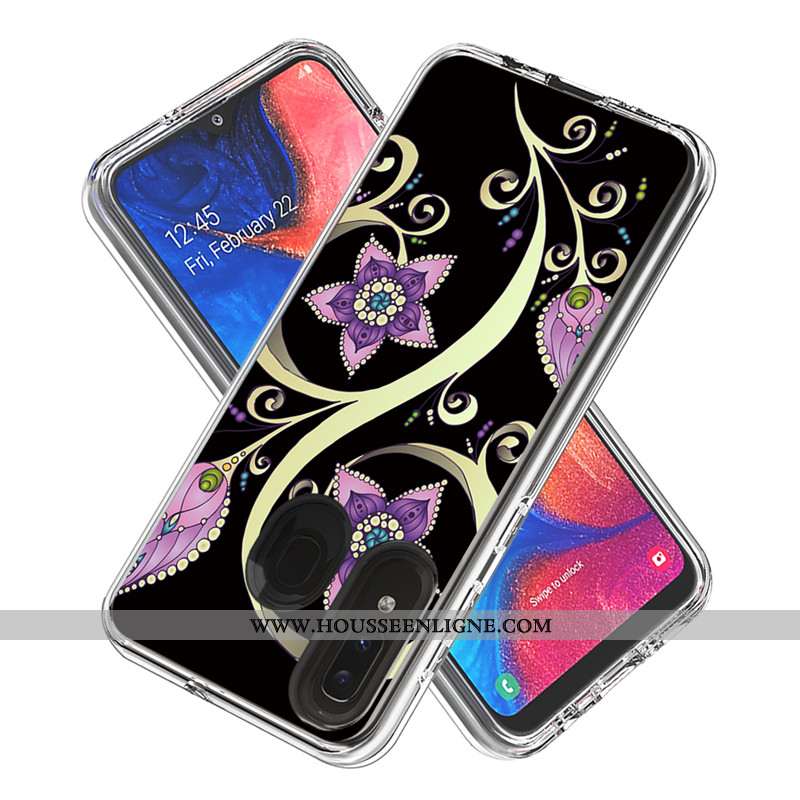 Étui Samsung Galaxy A20e Dessin Animé Coque Étoile Carte Blanc Téléphone Portable Blanche