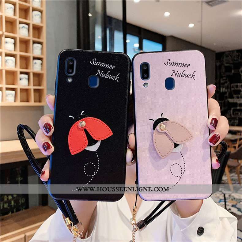 Étui Samsung Galaxy A20e Fluide Doux Silicone Étoile Coque Charmant Téléphone Portable Bleu