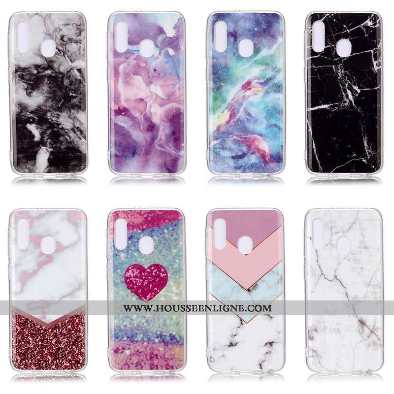 Étui Samsung Galaxy A20e Légère Fluide Doux Noir Légères Protection Silicone Ultra
