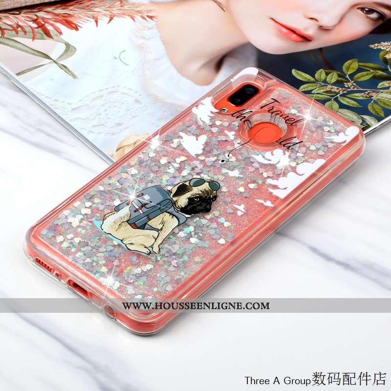 Étui Samsung Galaxy A20e Protection Charmant Quicksand Étoile Rose Incassable Coque