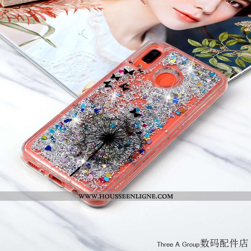 Étui Samsung Galaxy A20e Protection Charmant Quicksand Étoile Rose Incassable Coque