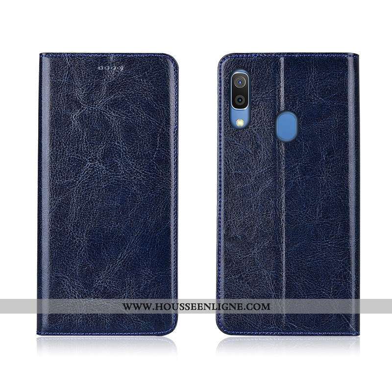 Étui Samsung Galaxy A20e Silicone Protection Cuir Véritable Téléphone Portable Incassable Étoile Mar
