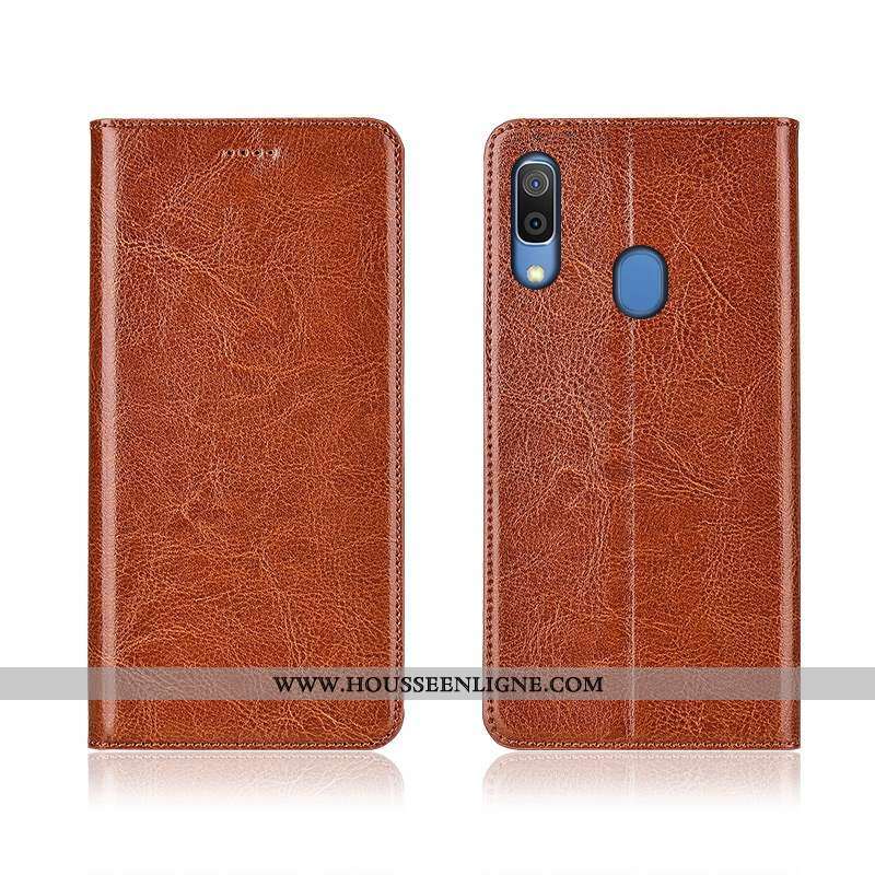 Étui Samsung Galaxy A20e Silicone Protection Cuir Véritable Téléphone Portable Incassable Étoile Mar