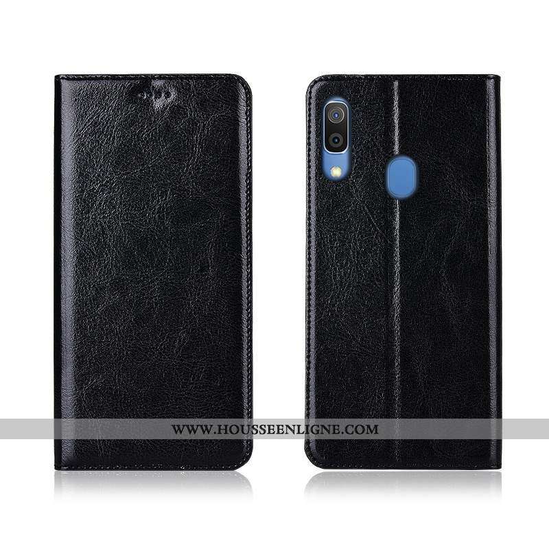 Étui Samsung Galaxy A20e Silicone Protection Cuir Véritable Téléphone Portable Incassable Étoile Mar