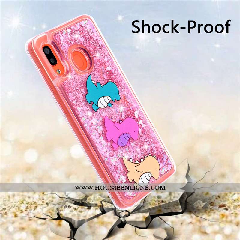 Étui Samsung Galaxy A20e Téléphone Portable Étoile 2020 Quicksand Rose Incassable