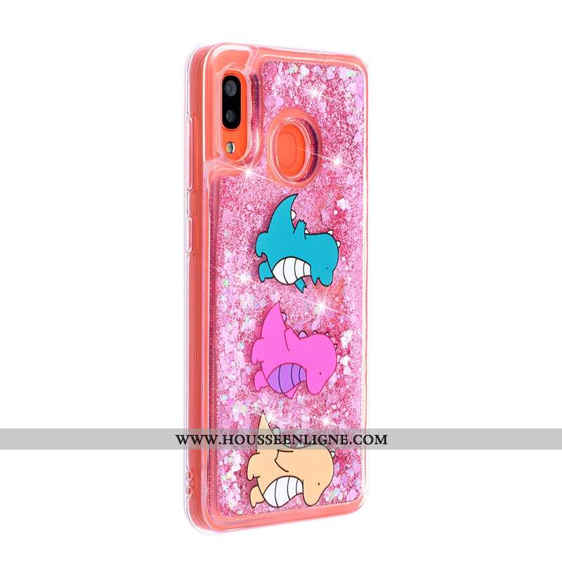 Étui Samsung Galaxy A20e Téléphone Portable Étoile 2020 Quicksand Rose Incassable