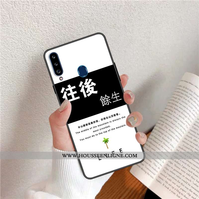 Étui Samsung Galaxy A20s Fluide Doux Silicone Dessin Animé Tendance Téléphone Portable Style Chinois