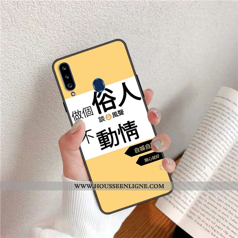 Étui Samsung Galaxy A20s Fluide Doux Silicone Dessin Animé Tendance Téléphone Portable Style Chinois