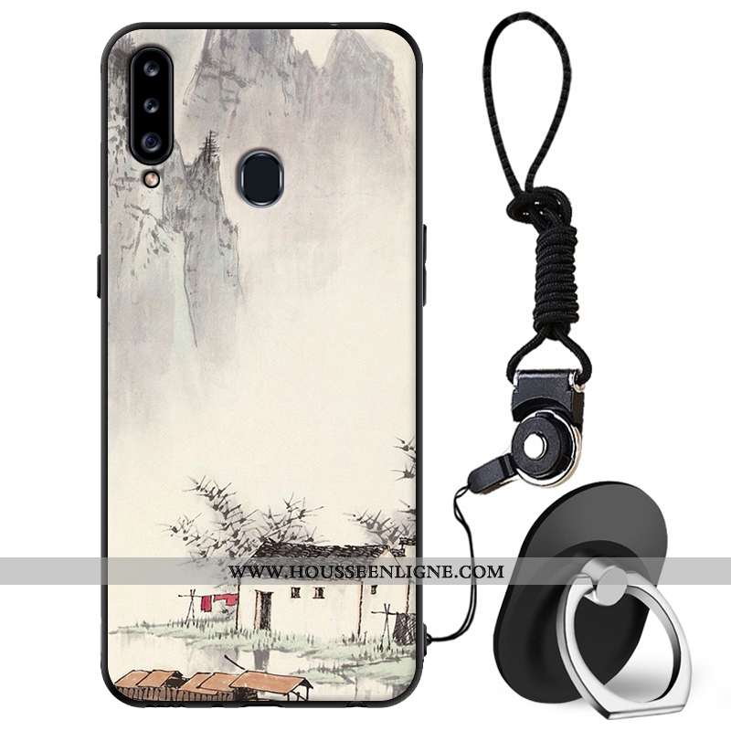Étui Samsung Galaxy A20s Fluide Doux Silicone Protection Téléphone Portable Coque Tout Compris Dessi
