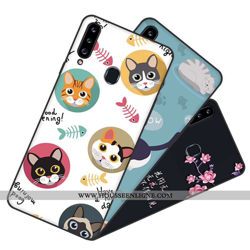 Étui Samsung Galaxy A20s Fluide Doux Silicone Protection Téléphone Portable Coque Tout Compris Dessi