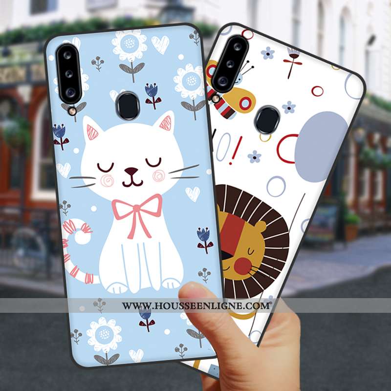 Étui Samsung Galaxy A20s Fluide Doux Silicone Protection Téléphone Portable Coque Tout Compris Dessi