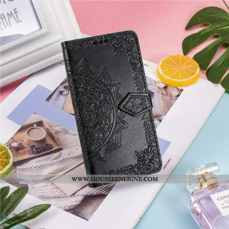 Étui Samsung Galaxy A21s Cuir Portefeuille Incassable Housse Support Téléphone Portable Rose