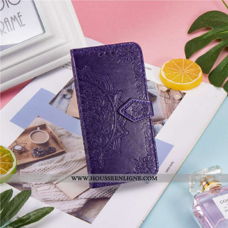 Étui Samsung Galaxy A21s Cuir Portefeuille Incassable Housse Support Téléphone Portable Rose