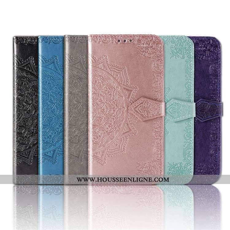 Étui Samsung Galaxy A21s Cuir Portefeuille Incassable Housse Support Téléphone Portable Rose