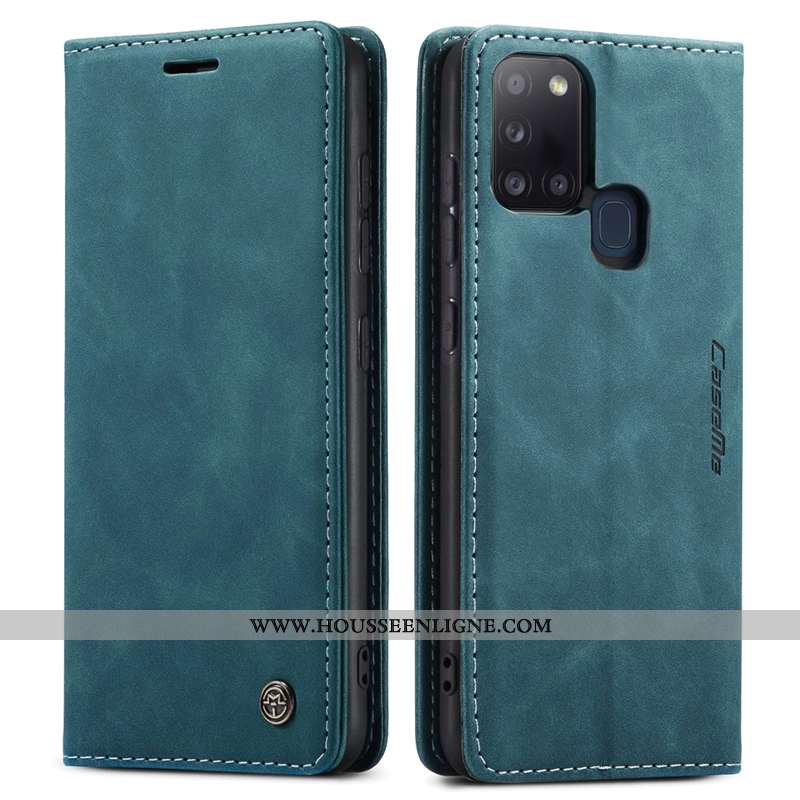 Étui Samsung Galaxy A21s Cuir Silicone Étoile Tout Compris Protection Véritable Coque Téléphone Port