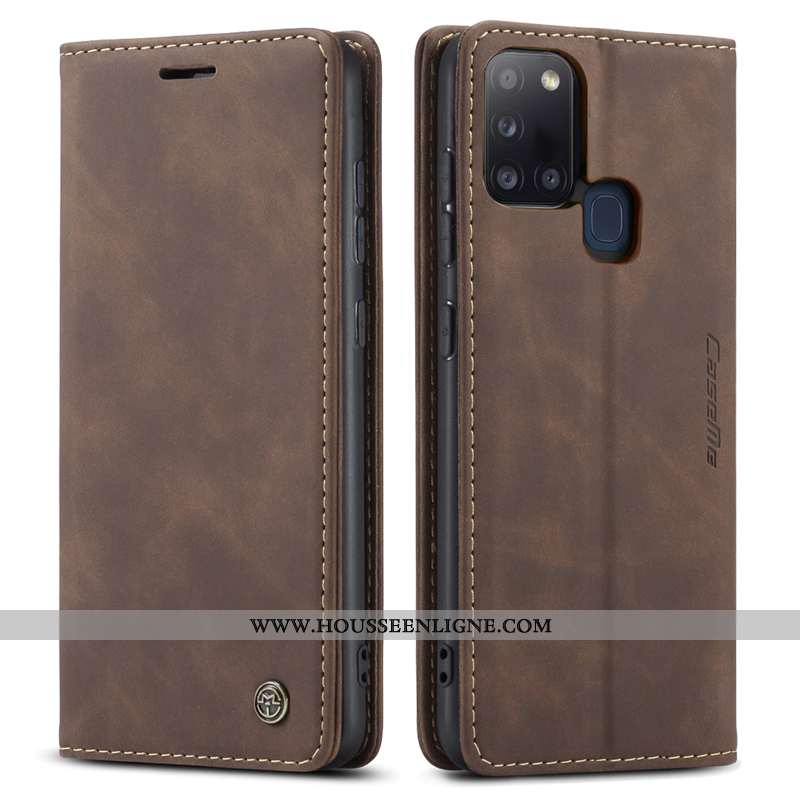 Étui Samsung Galaxy A21s Cuir Silicone Étoile Tout Compris Protection Véritable Coque Téléphone Port