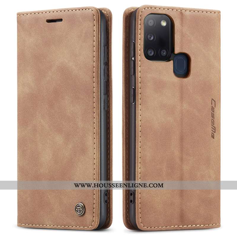 Étui Samsung Galaxy A21s Cuir Silicone Étoile Tout Compris Protection Véritable Coque Téléphone Port