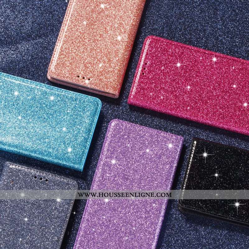 Étui Samsung Galaxy A21s Cuir Téléphone Portable Coque Une Agrafe Étoile Clamshell Rose