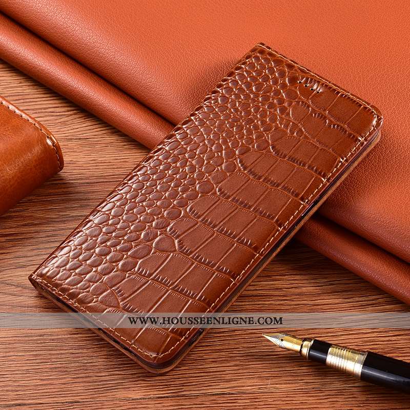 Étui Samsung Galaxy A21s Protection Cuir Véritable Incassable Étoile Coque Housse Marron
