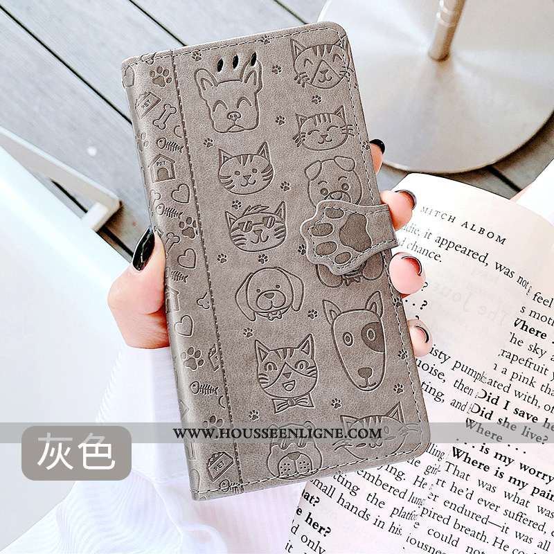 Étui Samsung Galaxy A30s Charmant Cuir Protection Incassable Dessin Animé Rose Coque