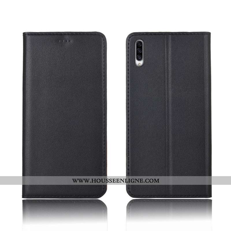 Étui Samsung Galaxy A30s Cuir Fluide Doux Coque Incassable Délavé En Daim Véritable Jaune Étoile
