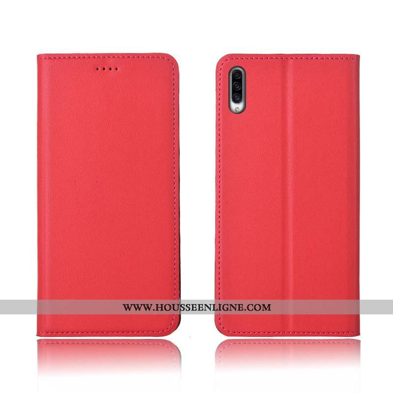 Étui Samsung Galaxy A30s Cuir Fluide Doux Coque Incassable Délavé En Daim Véritable Jaune Étoile