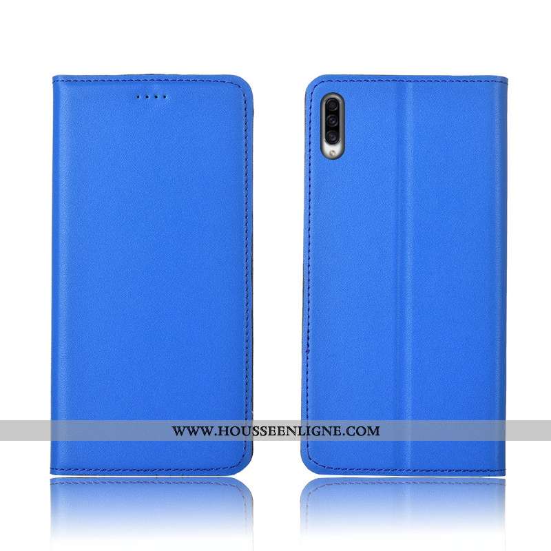 Étui Samsung Galaxy A30s Cuir Fluide Doux Coque Incassable Délavé En Daim Véritable Jaune Étoile