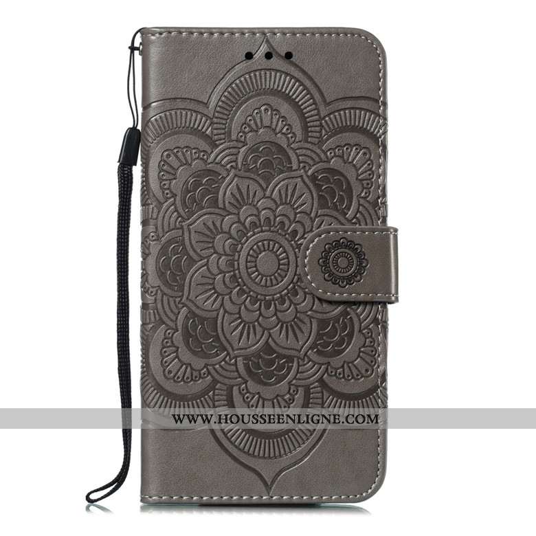 Étui Samsung Galaxy A30s Cuir Fluide Doux Violet Tout Compris Protection Incassable
