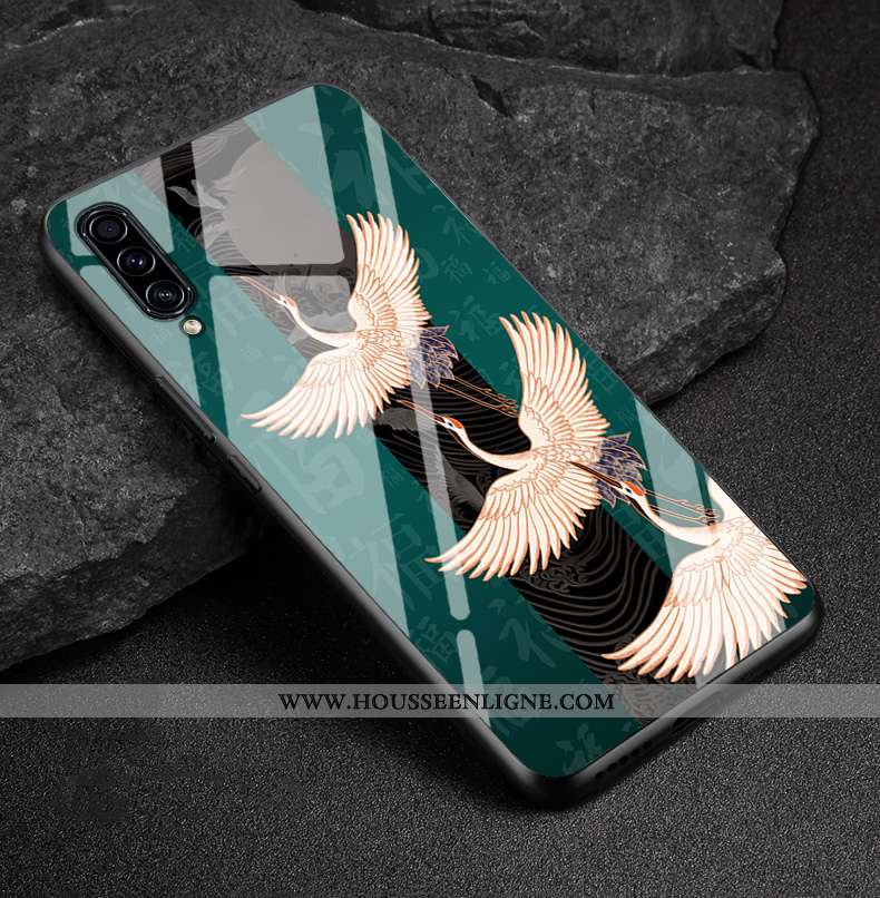 Étui Samsung Galaxy A30s Fluide Doux Silicone Bleu Marin Personnalité Protection Verre Étoile Bleu F