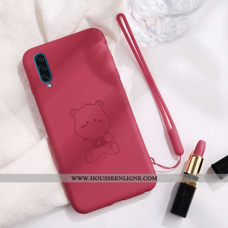 Étui Samsung Galaxy A30s Tendance Légère Vert Net Rouge Incassable Protection Verte