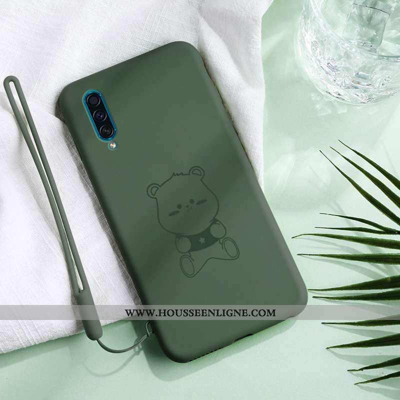 Étui Samsung Galaxy A30s Tendance Légère Vert Net Rouge Incassable Protection Verte