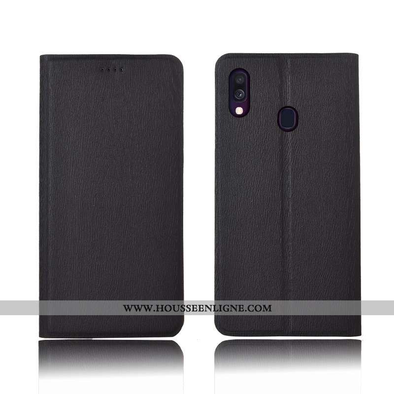 Étui Samsung Galaxy A40 Fluide Doux Silicone Étoile Marron Protection Tout Compris Cuir