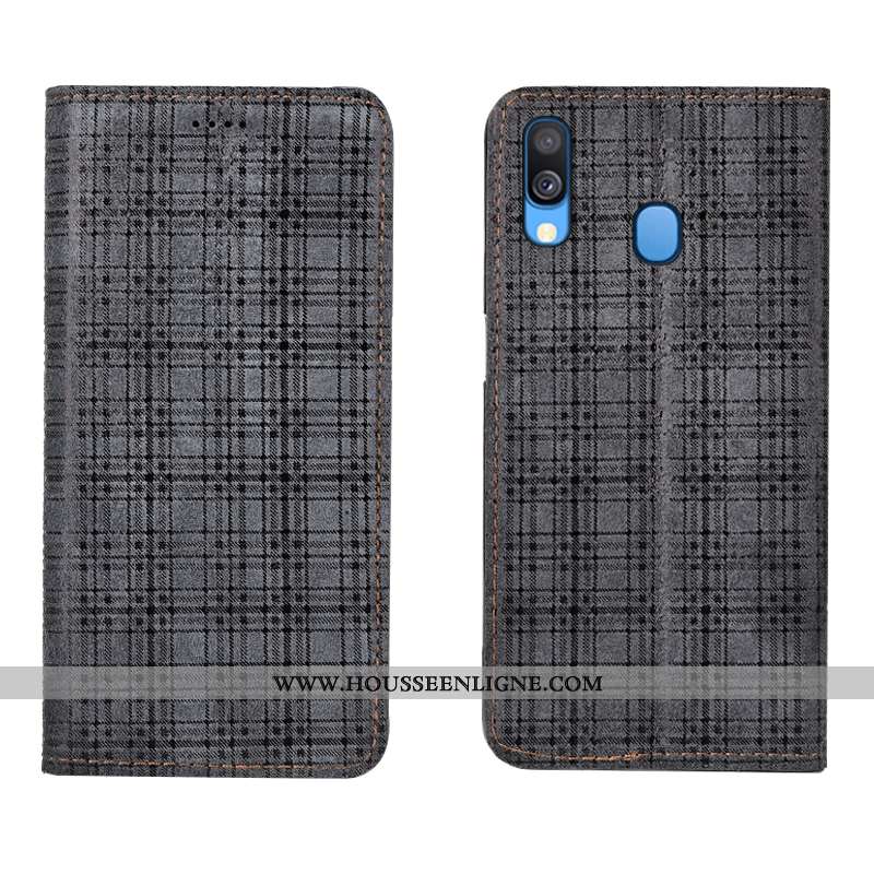 Étui Samsung Galaxy A40 Protection Cuir Véritable Étoile Vin Rouge Coque Velours Bordeaux