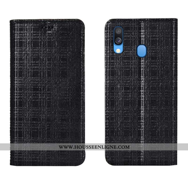 Étui Samsung Galaxy A40 Protection Cuir Véritable Étoile Vin Rouge Coque Velours Bordeaux
