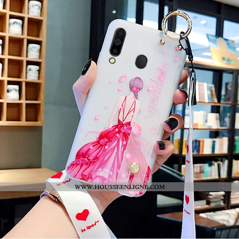 Étui Samsung Galaxy A40s Créatif Protection Téléphone Portable Nouveau Net Rouge Rose
