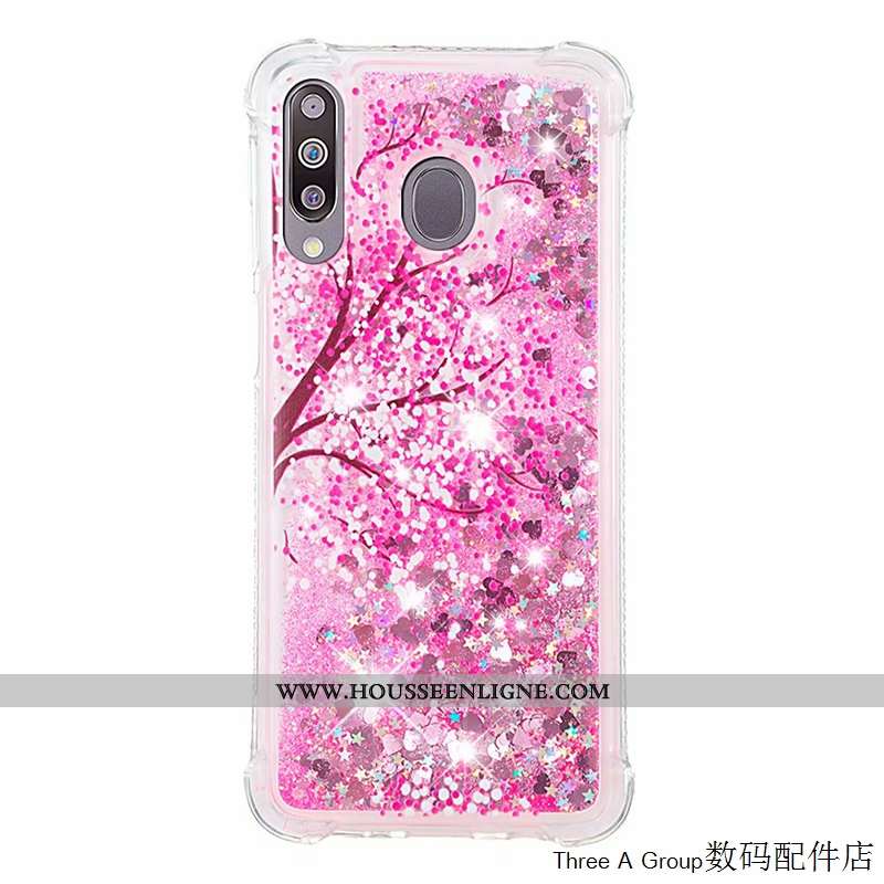 Étui Samsung Galaxy A40s Personnalité Créatif Téléphone Portable Incassable Silicone Vert Étoile Ver