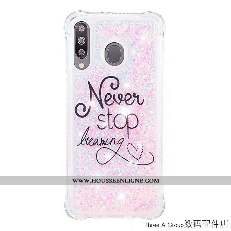 Étui Samsung Galaxy A40s Personnalité Créatif Téléphone Portable Incassable Silicone Vert Étoile Ver