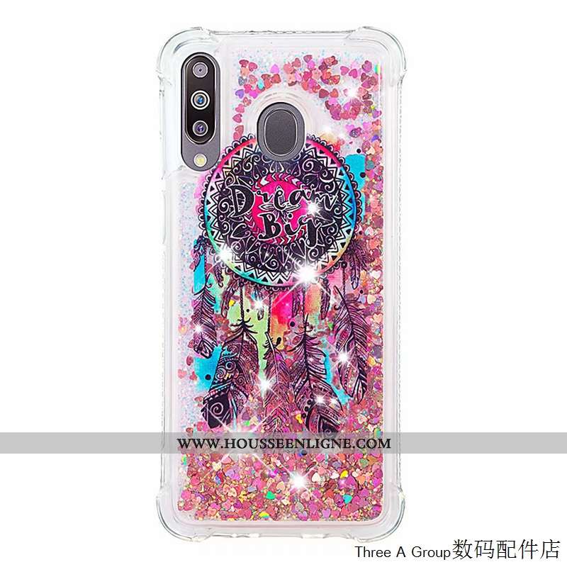Étui Samsung Galaxy A40s Personnalité Créatif Téléphone Portable Incassable Silicone Vert Étoile Ver