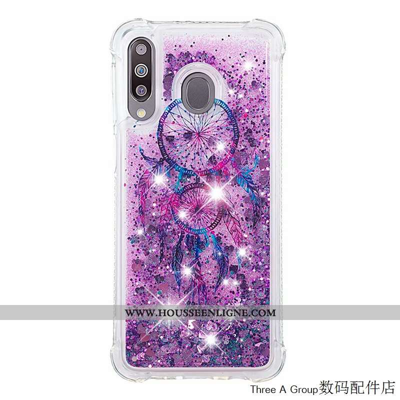 Étui Samsung Galaxy A40s Personnalité Créatif Téléphone Portable Incassable Silicone Vert Étoile Ver