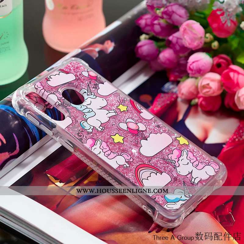Étui Samsung Galaxy A40s Personnalité Créatif Téléphone Portable Incassable Silicone Vert Étoile Ver